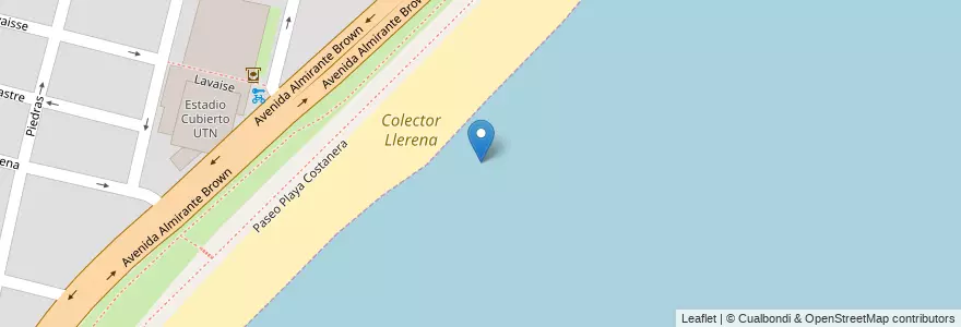 Mapa de ubicacion de Colector Llerena en الأرجنتين, سانتا في, إدارة العاصمة, سانتا في العاصمة.