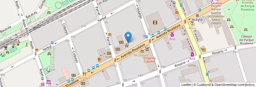 Mapa de ubicacion de Colegio 17 Primera Junta, Caballito en アルゼンチン, Ciudad Autónoma De Buenos Aires, ブエノスアイレス, Comuna 6.