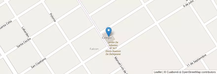 Mapa de ubicacion de Colegio en Аргентина, Буэнос-Айрес, Partido Del Pilar.