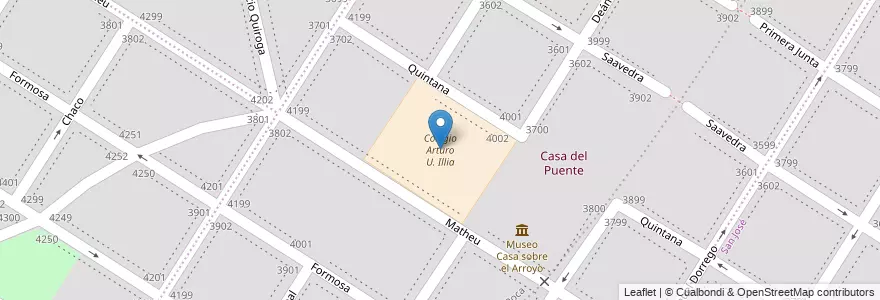 Mapa de ubicacion de Colegio Arturo U. Illia en Argentina, Buenos Aires, Partido De General Pueyrredón, Mar Del Plata.