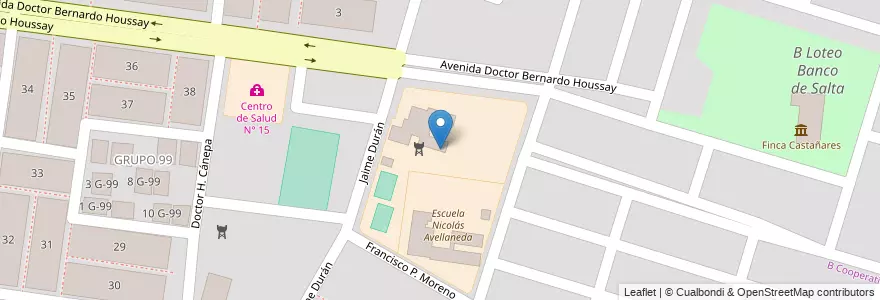 Mapa de ubicacion de Colegio Batalla de Salta en الأرجنتين, Salta, Capital, Municipio De Salta, Salta.