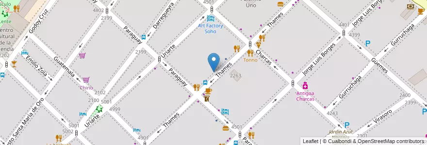 Mapa de ubicacion de Colegio Beth, Palermo en الأرجنتين, Ciudad Autónoma De Buenos Aires, Buenos Aires, Comuna 14.