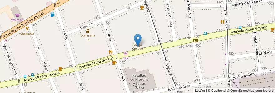 Mapa de ubicacion de Colegio Canadá, Caballito en Arjantin, Ciudad Autónoma De Buenos Aires, Comuna 7, Buenos Aires, Comuna 6.