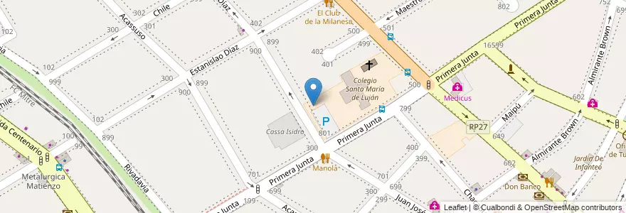 Mapa de ubicacion de Colegio Carmen Arriola De Marin en Argentinië, Buenos Aires, Partido De San Isidro, San Isidro.