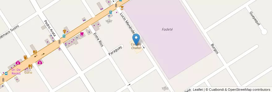 Mapa de ubicacion de Colegio Chaltel en الأرجنتين, بوينس آيرس, Partido De Tigre, Don Torcuato.