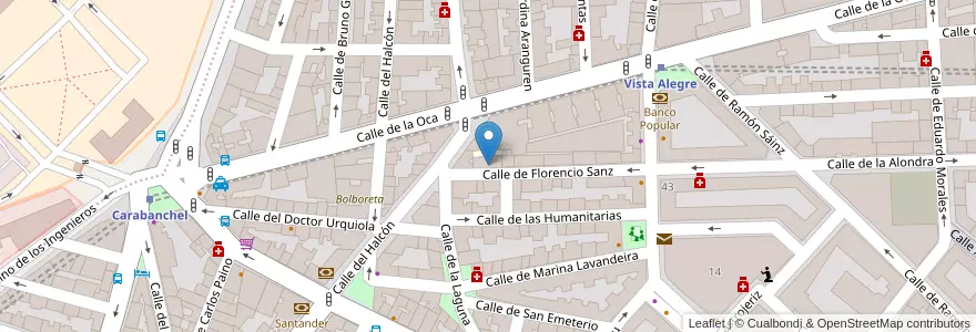 Mapa de ubicacion de Colegio Con-Pe en Spagna, Comunidad De Madrid, Comunidad De Madrid, Área Metropolitana De Madrid Y Corredor Del Henares, Madrid.