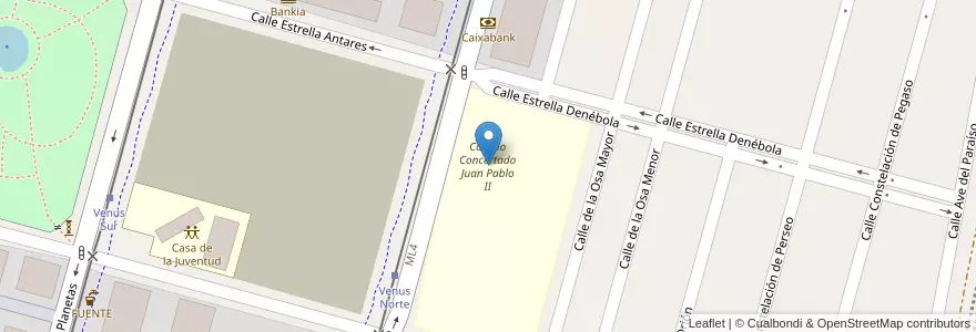 Mapa de ubicacion de Colegio Concertado Juan Pablo II en إسبانيا, منطقة مدريد, منطقة مدريد, Área Metropolitana De Madrid Y Corredor Del Henares, بارلا.