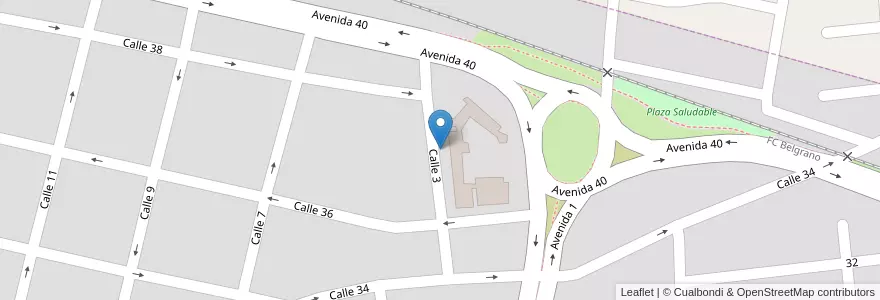 Mapa de ubicacion de Colegio De Educación Integrada Santa María en Arjantin, Buenos Aires, Partido De Mercedes, Mercedes.