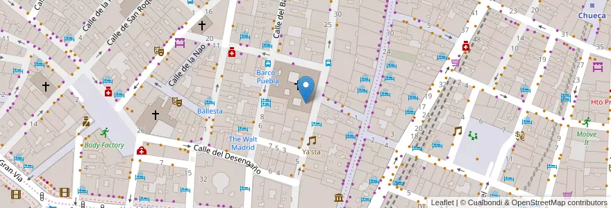 Mapa de ubicacion de Colegio de las Madres Mercedarias de Don Juan de Alarcón en 스페인, Comunidad De Madrid, Comunidad De Madrid, Área Metropolitana De Madrid Y Corredor Del Henares, 마드리드.