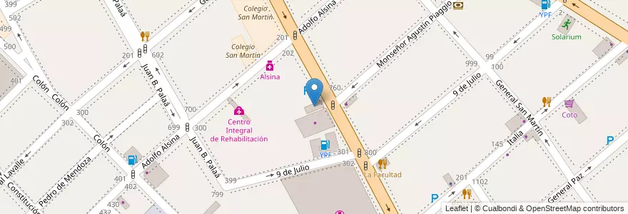 Mapa de ubicacion de Colegio de Medicos Distrito II en 아르헨티나, 부에노스아이레스주, Partido De Avellaneda, Avellaneda.