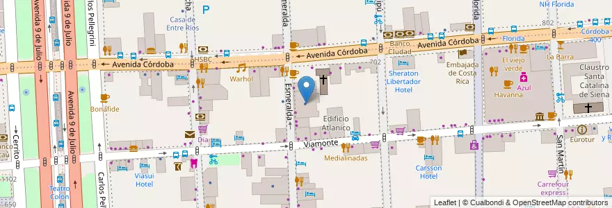 Mapa de ubicacion de Colegio de Nuestra Señora, San Nicolas en Argentine, Ciudad Autónoma De Buenos Aires, Comuna 1, Buenos Aires.
