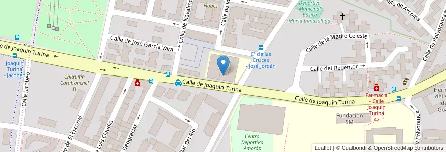 Mapa de ubicacion de Colegio Diocesano María Inmaculada en إسبانيا, منطقة مدريد, منطقة مدريد, Área Metropolitana De Madrid Y Corredor Del Henares, مدريد.