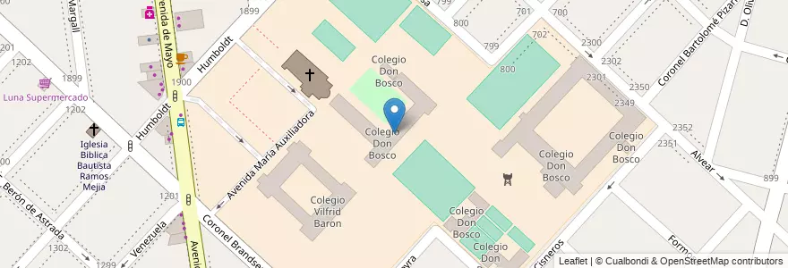 Mapa de ubicacion de Colegio Don Bosco en アルゼンチン, ブエノスアイレス州, Partido De La Matanza, Ramos Mejía.