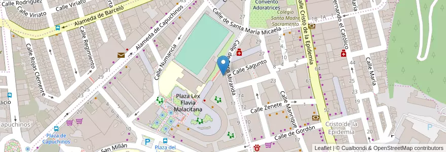 Mapa de ubicacion de Colegio Don Juan Díaz en Espanha, Andaluzia, Málaga, Málaga-Costa Del Sol, Málaga.