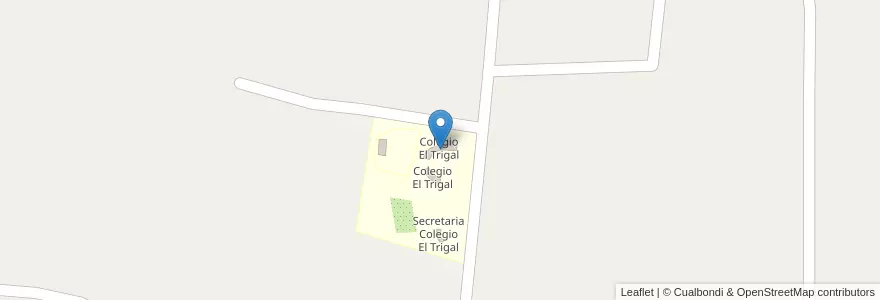 Mapa de ubicacion de Colegio El Trigal en Argentinien, Provinz Córdoba, Departamento San Javier, Municipio De Villa De Las Rosas, Pedanía Rosas.