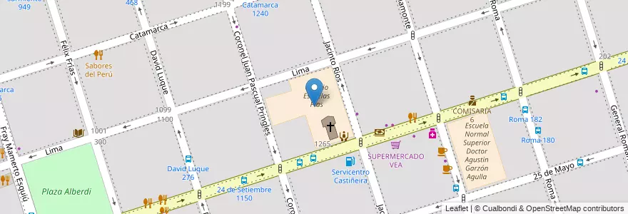 Mapa de ubicacion de Colegio Escuelas Pías en Аргентина, Кордова, Departamento Capital, Pedanía Capital, Córdoba, Municipio De Córdoba.