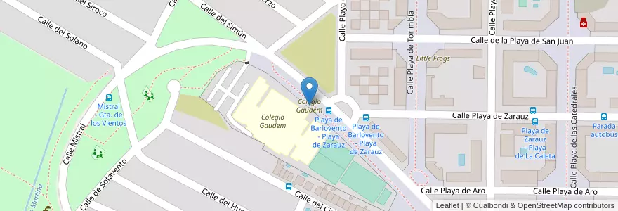 Mapa de ubicacion de Colegio Gaudem en Espanha, Comunidade De Madrid, Comunidade De Madrid, Área Metropolitana De Madrid Y Corredor Del Henares, Madrid.