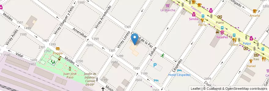 Mapa de ubicacion de Colegio Hans Christian Andersen, Colegiales en Аргентина, Буэнос-Айрес, Буэнос-Айрес, Comuna 13.