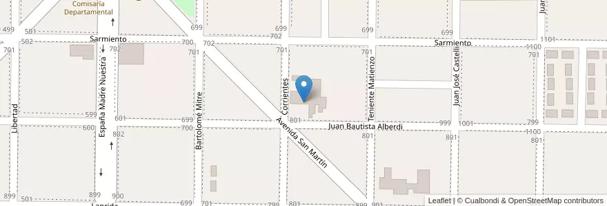 Mapa de ubicacion de Colegio Héroes de la Patria en アルゼンチン, ラ・パンパ州, Departamento Realicó, Municipio De Ingeniero Luiggi.