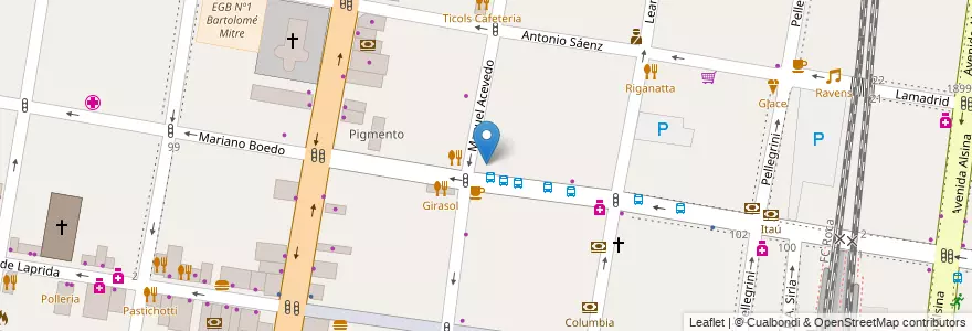 Mapa de ubicacion de Colegio Inmaculada Concepción en Argentina, Buenos Aires, Partido De Lomas De Zamora, Lomas De Zamora.