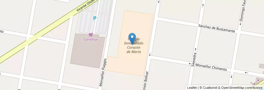Mapa de ubicacion de Colegio Inmaculado Corazón de María en Arjantin, Buenos Aires, Partido De Lomas De Zamora, Lomas De Zamora.
