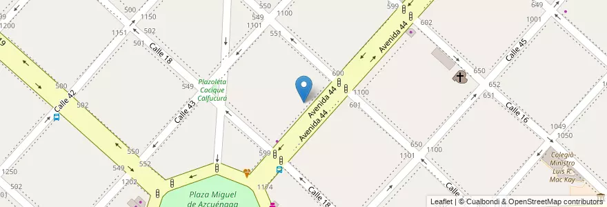 Mapa de ubicacion de Colegio Italiano, Casco Urbano en Argentinië, Buenos Aires, Partido De La Plata, La Plata.