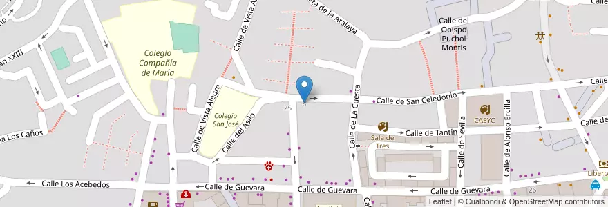 Mapa de ubicacion de Colegio La Anunciación en Испания, Кантабрия, Кантабрия, Santander, Santander.