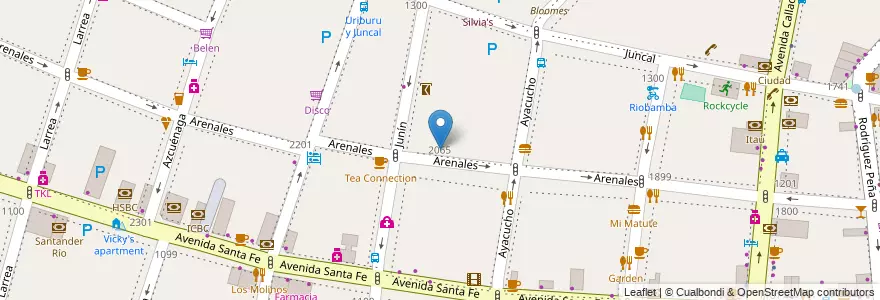 Mapa de ubicacion de Colegio La Anunciata, Recoleta en 阿根廷, Ciudad Autónoma De Buenos Aires, Comuna 2, 布宜诺斯艾利斯.