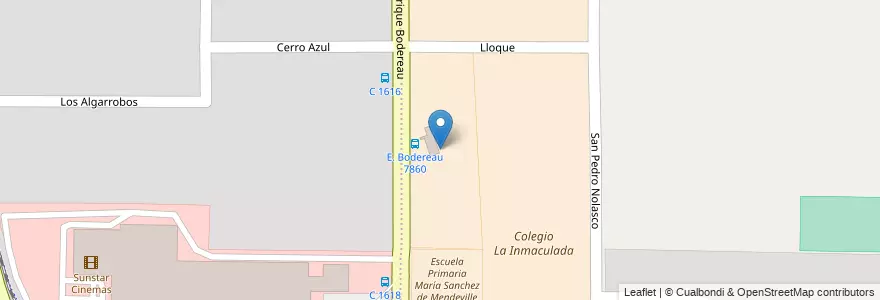 Mapa de ubicacion de Colegio La Inmaculada en Аргентина, Кордова, Departamento Capital, Pedanía Capital, Córdoba, Municipio De Córdoba.