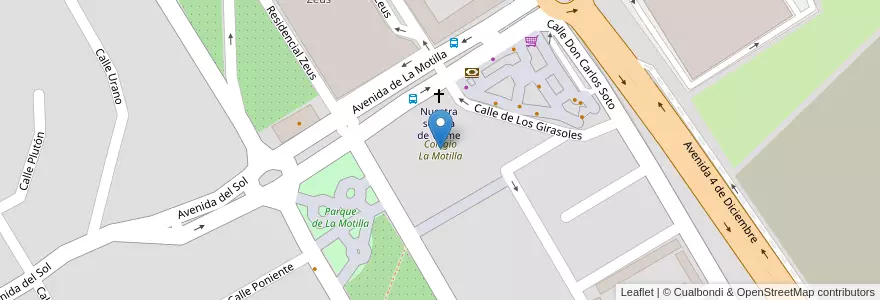 Mapa de ubicacion de Colegio La Motilla en İspanya, Andalucía, Sevilla, Dos Hermanas.