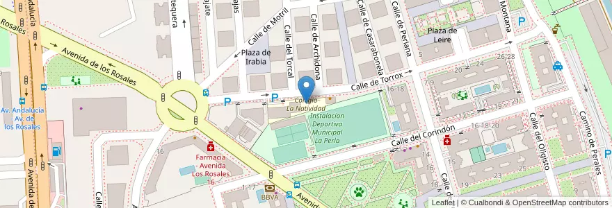 Mapa de ubicacion de Colegio La Natividad en إسبانيا, منطقة مدريد, منطقة مدريد, Área Metropolitana De Madrid Y Corredor Del Henares, مدريد.