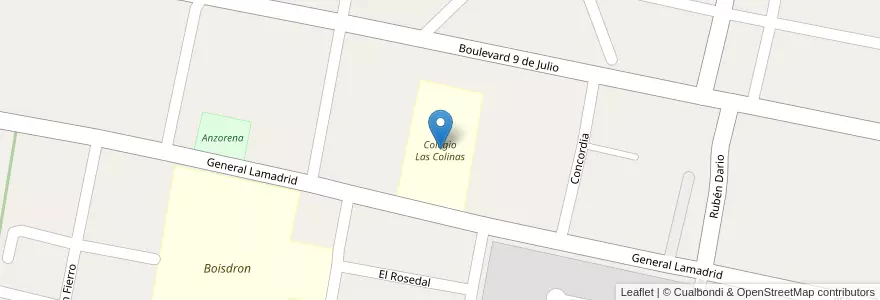 Mapa de ubicacion de Colegio Las Colinas en Argentinien, Tucumán, Departamento Yerba Buena, Yerba Buena.