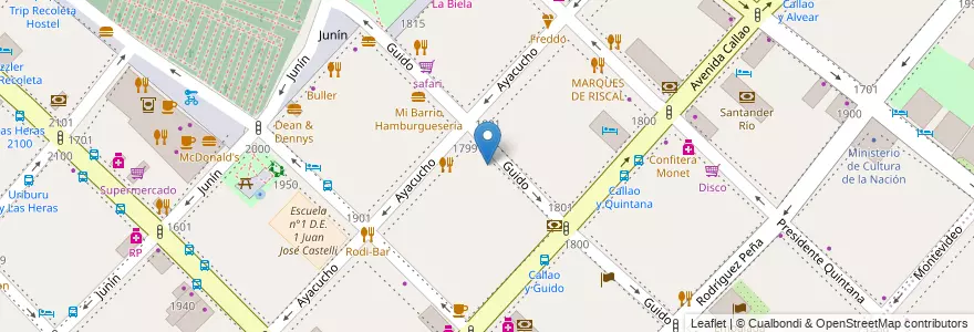 Mapa de ubicacion de Colegio Las Cumbres, Recoleta en Аргентина, Буэнос-Айрес, Comuna 2, Буэнос-Айрес.