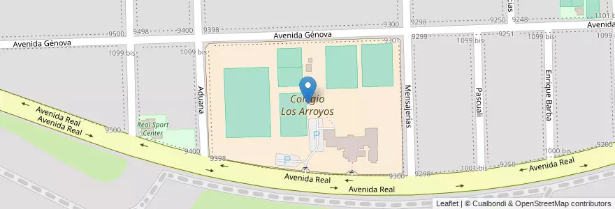 Mapa de ubicacion de Colegio Los Arroyos en 阿根廷, Santa Fe, Departamento Rosario, Municipio De Funes, 罗萨里奥.