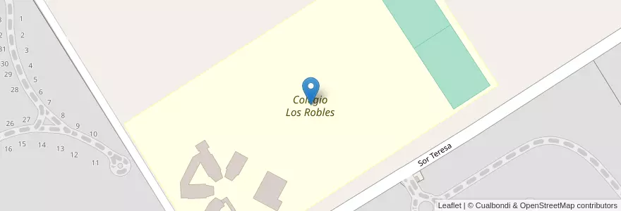 Mapa de ubicacion de Colegio Los Robles en Argentine, Province De Buenos Aires, Partido Del Pilar, Pilar Sur.