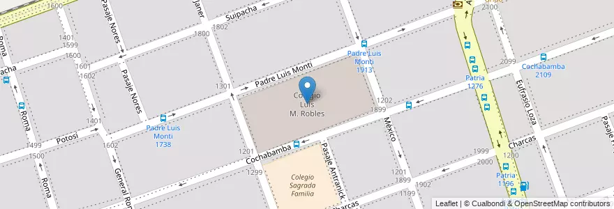 Mapa de ubicacion de Colegio Luis M. Robles en Argentina, Córdova, Departamento Capital, Pedanía Capital, Córdoba, Municipio De Córdoba.