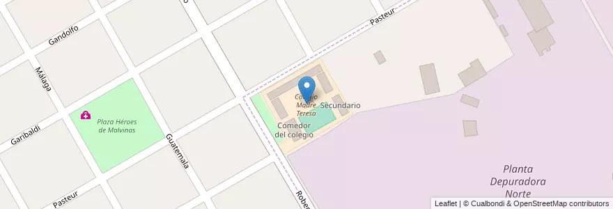 Mapa de ubicacion de Colegio Madre Teresa en アルゼンチン, ブエノスアイレス州, Partido De San Fernando, Victoria.