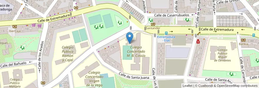 Mapa de ubicacion de Colegio Manuel Bartolomé Cossío en Испания, Мадрид, Мадрид, Área Metropolitana De Madrid Y Corredor Del Henares, Fuenlabrada.