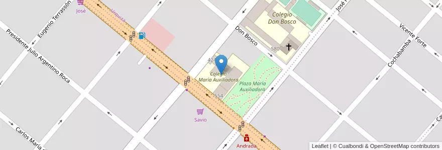 Mapa de ubicacion de Colegio María Auxiliadora en Argentina, Buenos Aires, Partido De San Nicolás, San Nicolás De Los Arroyos.