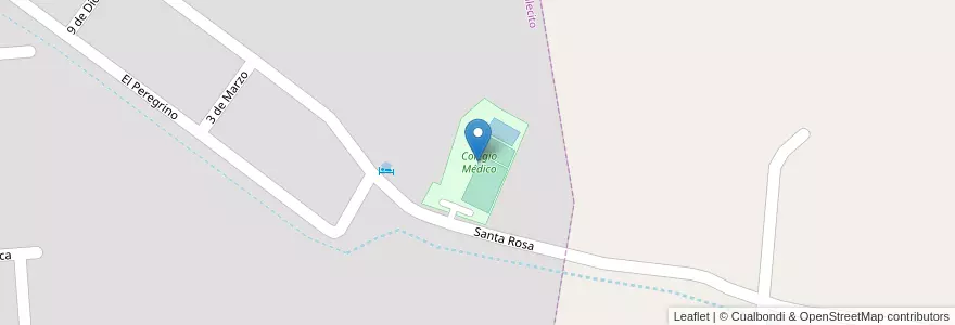 Mapa de ubicacion de Colegio Médico en Argentinië, La Rioja, Departamento Chilecito.