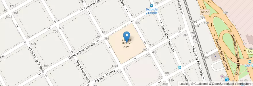 Mapa de ubicacion de Colegio Michael Ham en Argentine, Province De Buenos Aires, Partido De Vicente López, Vicente López.