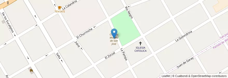 Mapa de ubicacion de Colegio Modelo de San José en Argentinië, Buenos Aires, Partido De Lomas De Zamora, San José.