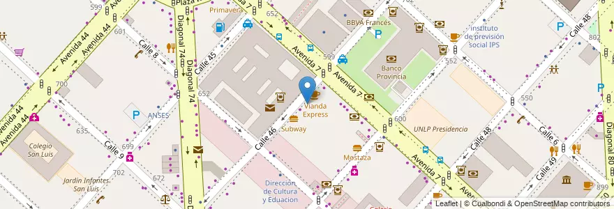Mapa de ubicacion de Colegio Monseñor Federico Julio Rasore, Casco Urbano en Argentina, Buenos Aires, Partido De La Plata, La Plata.