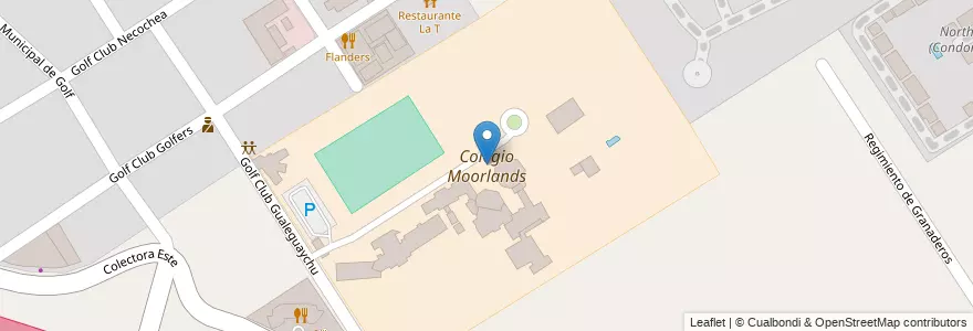 Mapa de ubicacion de Colegio Moorlands en آرژانتین, استان بوئنوس آیرس, Partido Del Pilar.