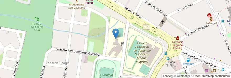 Mapa de ubicacion de Colegio N 1 Domingo Faustino Sarmiento en Argentine, Jujuy, Departamento Palpalá, Municipio De Palpalá.