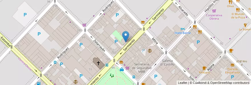 Mapa de ubicacion de Colegio Nacional en 아르헨티나, 부에노스아이레스주, Partido De Bahía Blanca, Bahía Blanca.