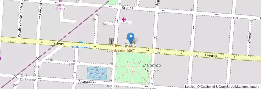 Mapa de ubicacion de Colegio Nº 5026 Bº 20 de Febrero en الأرجنتين, Salta, Capital, Municipio De Salta, Salta.