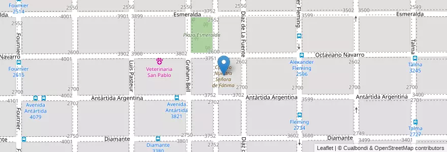 Mapa de ubicacion de Colegio Nuestra Señora de Fátima en Argentina, Córdoba, Departamento Capital, Pedanía Capital, Cordoba, Municipio De Córdoba.