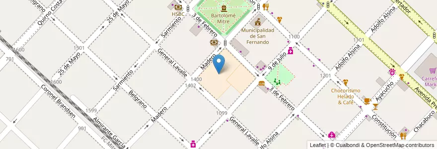 Mapa de ubicacion de Colegio Nuestra Señora de la Misericordia en Arjantin, Buenos Aires, Partido De San Fernando, San Fernando.