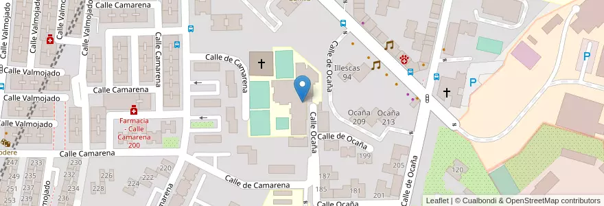 Mapa de ubicacion de Colegio Nuestra Señora de las Escuelas Pías en Spanje, Comunidad De Madrid, Comunidad De Madrid, Área Metropolitana De Madrid Y Corredor Del Henares, Madrid.